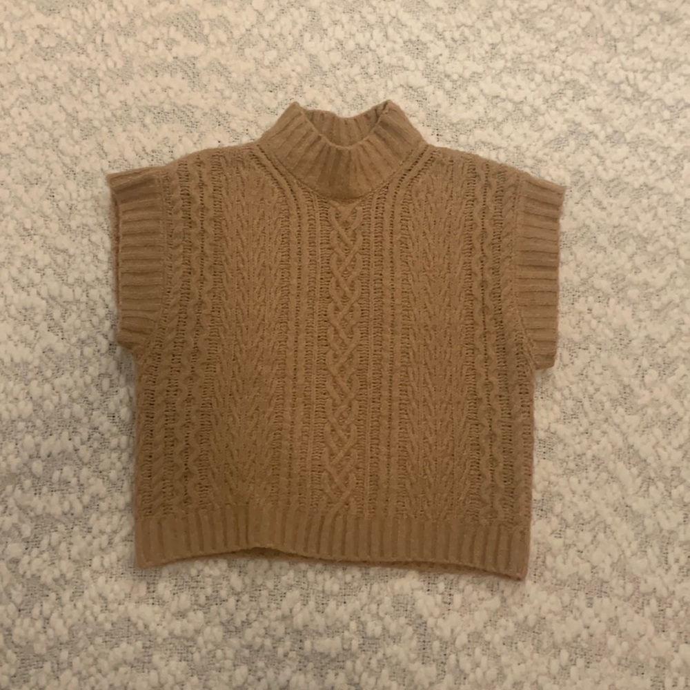 Cropped sweater xs pink rose